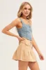 Beige Pleated Tennis Skirt sold by Ally Fashion