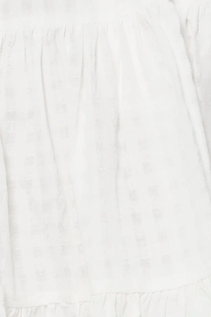 White Flare Skirt Mini High Rise sold by Ally Fashion product image thumbnail 5