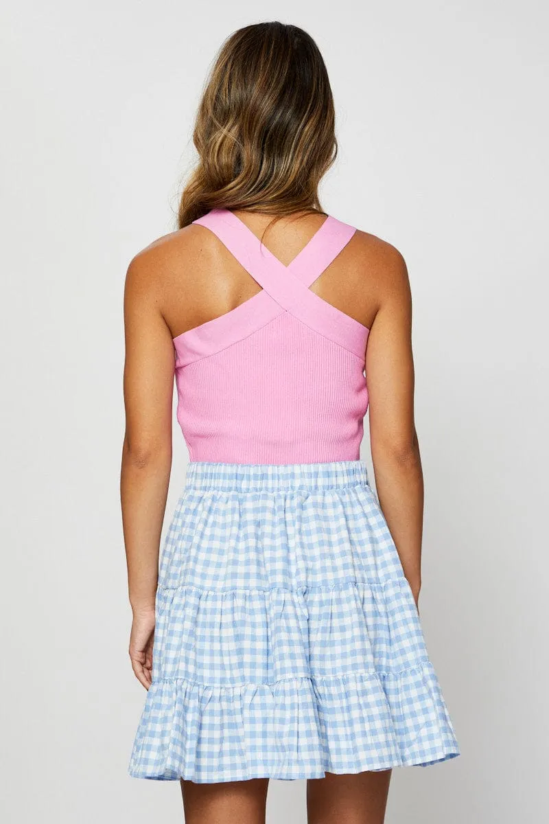 Check Flare Skirt Mini High Rise sold by Ally Fashion product image thumbnail 5