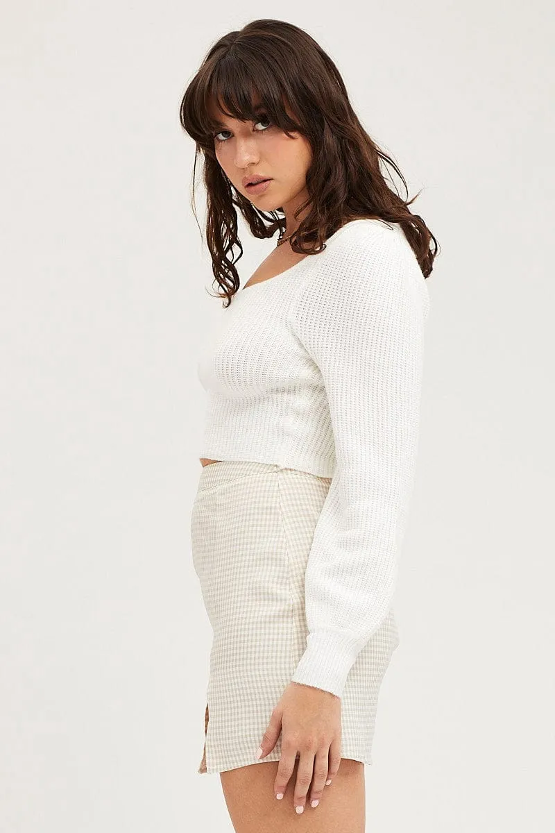 Check Mini Skirt High Rise sold by Ally Fashion product image thumbnail 4