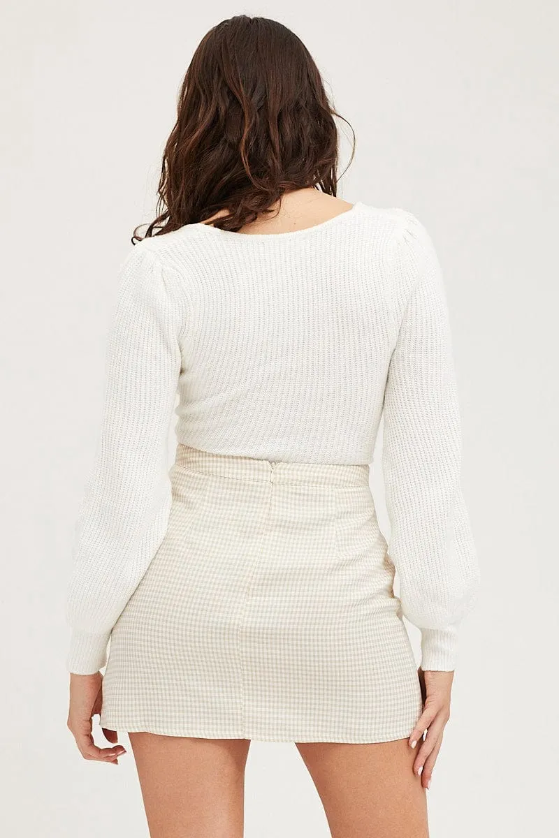 Check Mini Skirt High Rise sold by Ally Fashion product image thumbnail 5