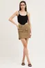 Green Mini Skirt High Rise Utility sold by Ally Fashion