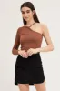 Black Mini Skirt High Rise Utility sold by Ally Fashion