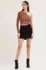 Black Mini Skirt High Rise Utility sold by Ally Fashion