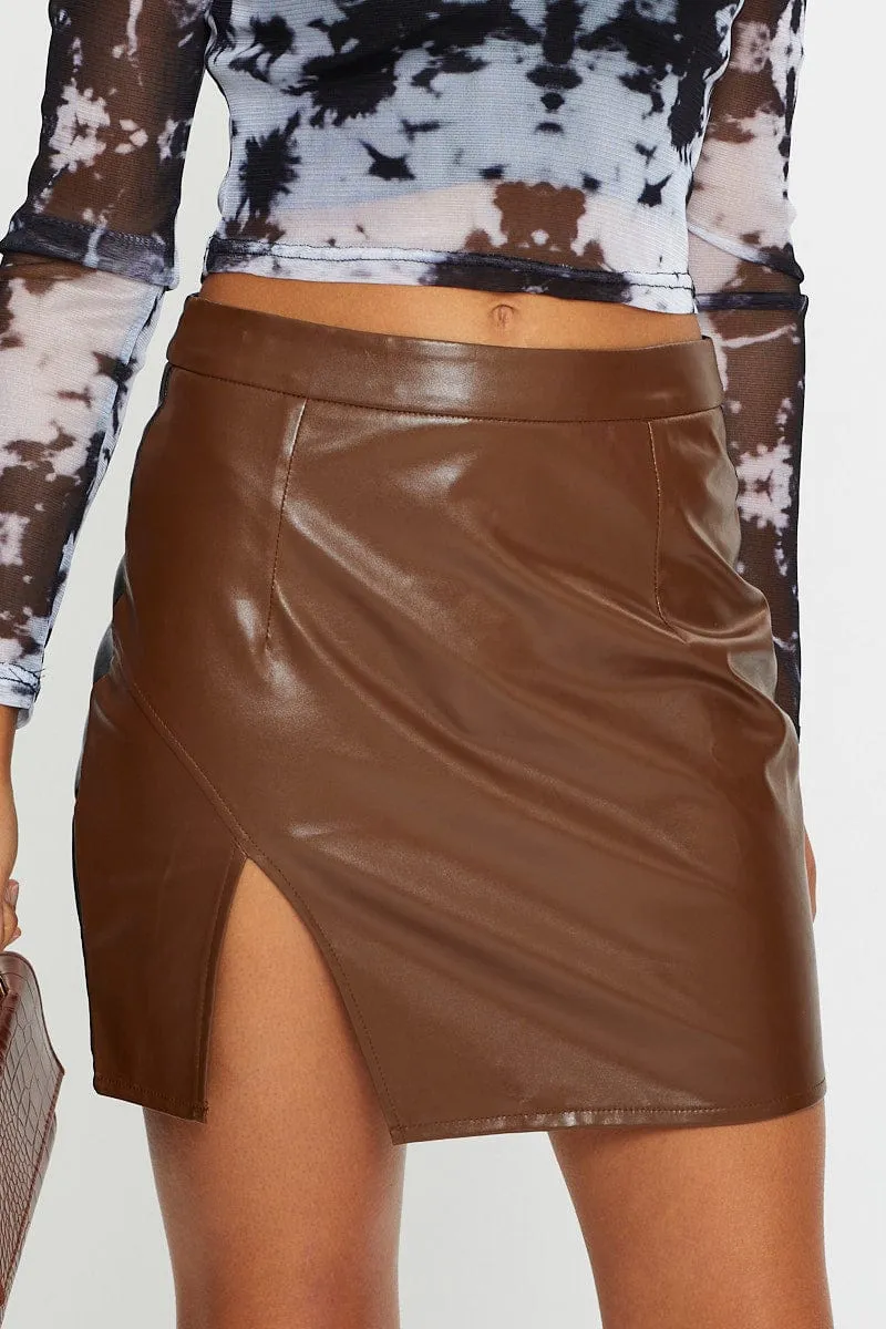 Check Colourblock Mini Skirt sold by Ally Fashion product image thumbnail 2