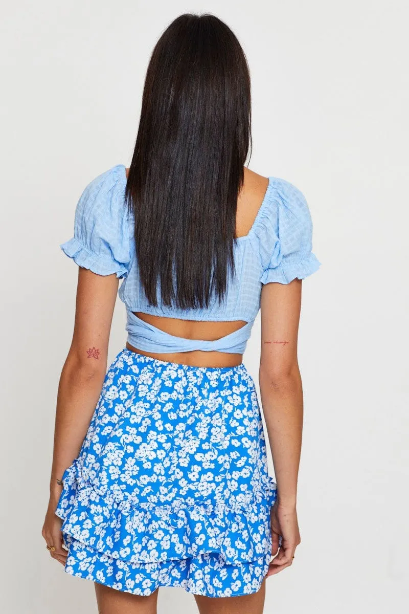 Print Flare Skirt Mini High Rise sold by Ally Fashion product image thumbnail 3
