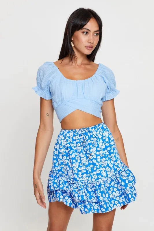 Print Flare Skirt Mini High Rise sold by Ally Fashion