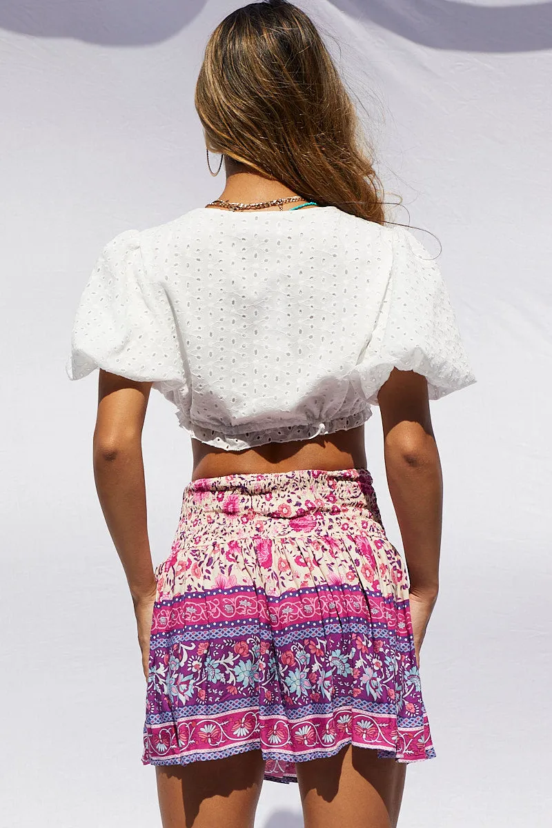 Boho Print Border Print Skater Skirt sold by Ally Fashion product image thumbnail 5