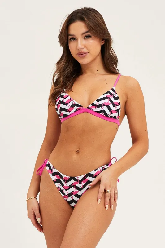 Abstract Print Bikini Two Piece sold by Ally Fashion