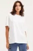 White Unisex T Shirt Short Sleeve Oversized Crew Neck sold by Ally Fashion