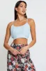 Blue Singlet Sleeveless Crop sold by Ally Fashion