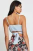 Blue Singlet Sleeveless Crop sold by Ally Fashion