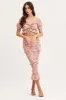 Print Crop Top Short Sleeve Tie Up sold by Ally Fashion