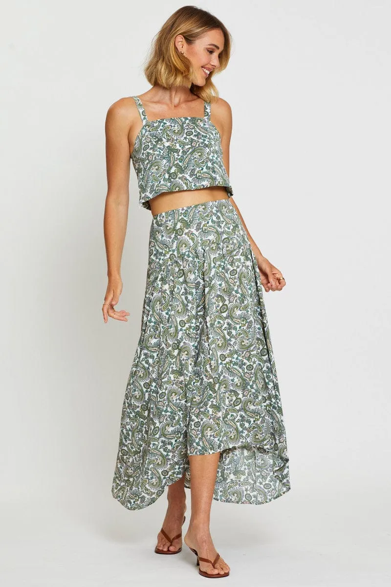 Print Singlet Top Sleeveless Crop sold by Ally Fashion product image thumbnail 2