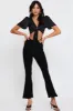Black Crop Bolero Short Sleeve Tie Up sold by Ally Fashion