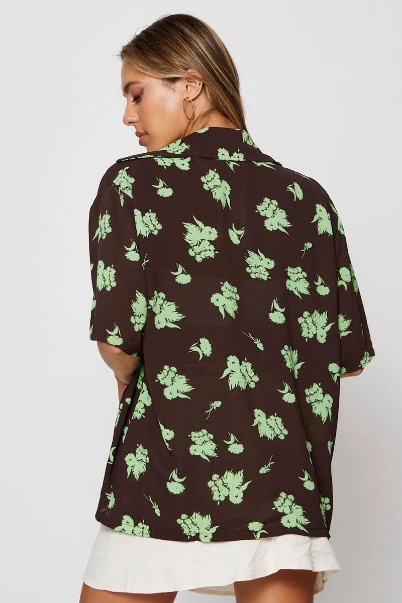 Print Relaxed Shirts Short Sleeve Collared sold by Ally Fashion product image thumbnail 5