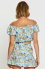 Print Crop Top Off Shoulder sold by Ally Fashion