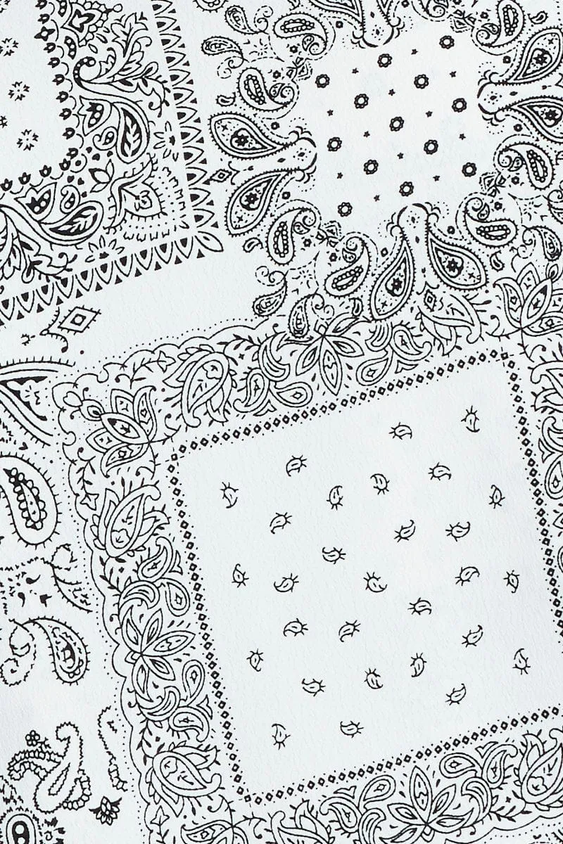 Print Scarf Top Sleeveless Crop Halter sold by Ally Fashion product image thumbnail 5