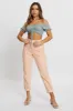 Print Rouching Crop Top sold by Ally Fashion