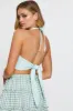 Green Halter Top Sleeveless Crop sold by Ally Fashion