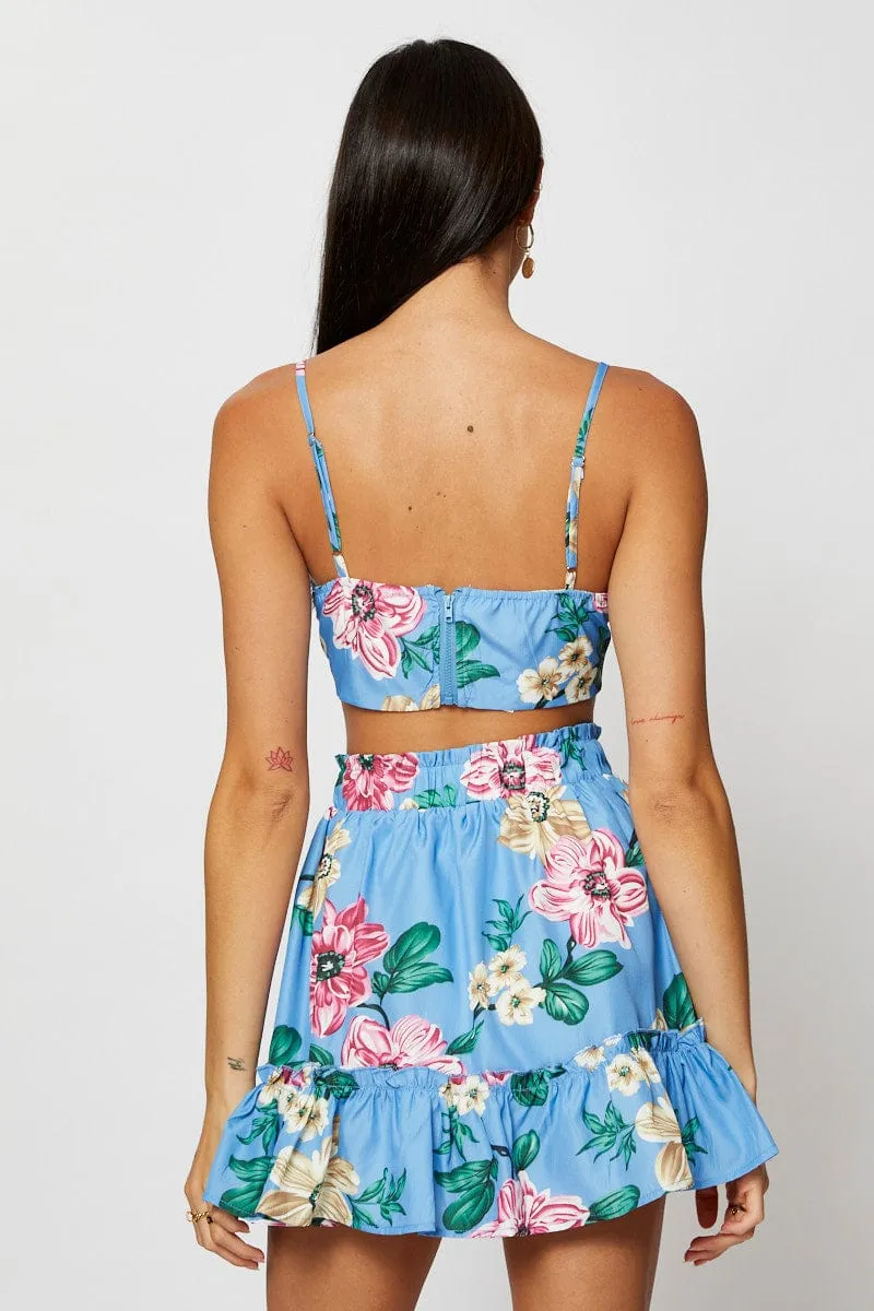 Print Scarf Top Crop sold by Ally Fashion product image thumbnail 5