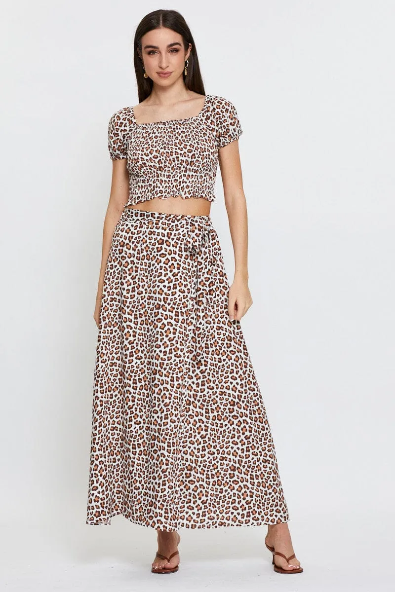 Print Crop Top Short Sleeve sold by Ally Fashion product image thumbnail 2