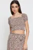 Print Crop Top Short Sleeve sold by Ally Fashion