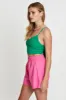 Green Crop Top Sleeveless V-Neck sold by Ally Fashion