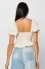 Check Crop Shirts Short Sleeve sold by Ally Fashion