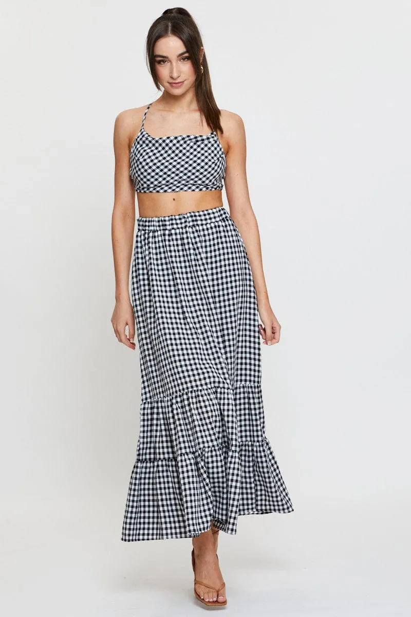 Check Singlet Top Sleeveless Crop sold by Ally Fashion product image thumbnail 3