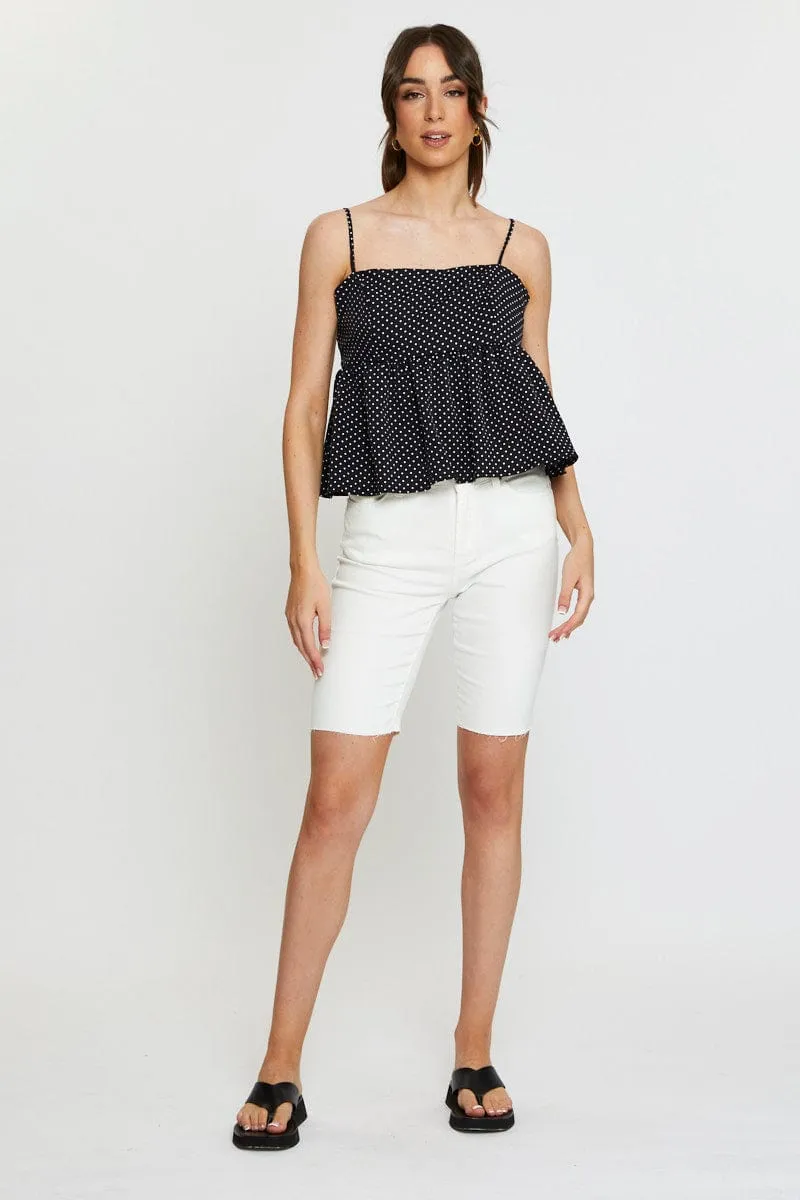 Polka Dot Cami Top Peplum sold by Ally Fashion product image thumbnail 2