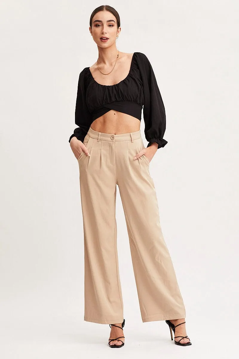 Black Crop Top Long Sleeve sold by Ally Fashion product image thumbnail 2