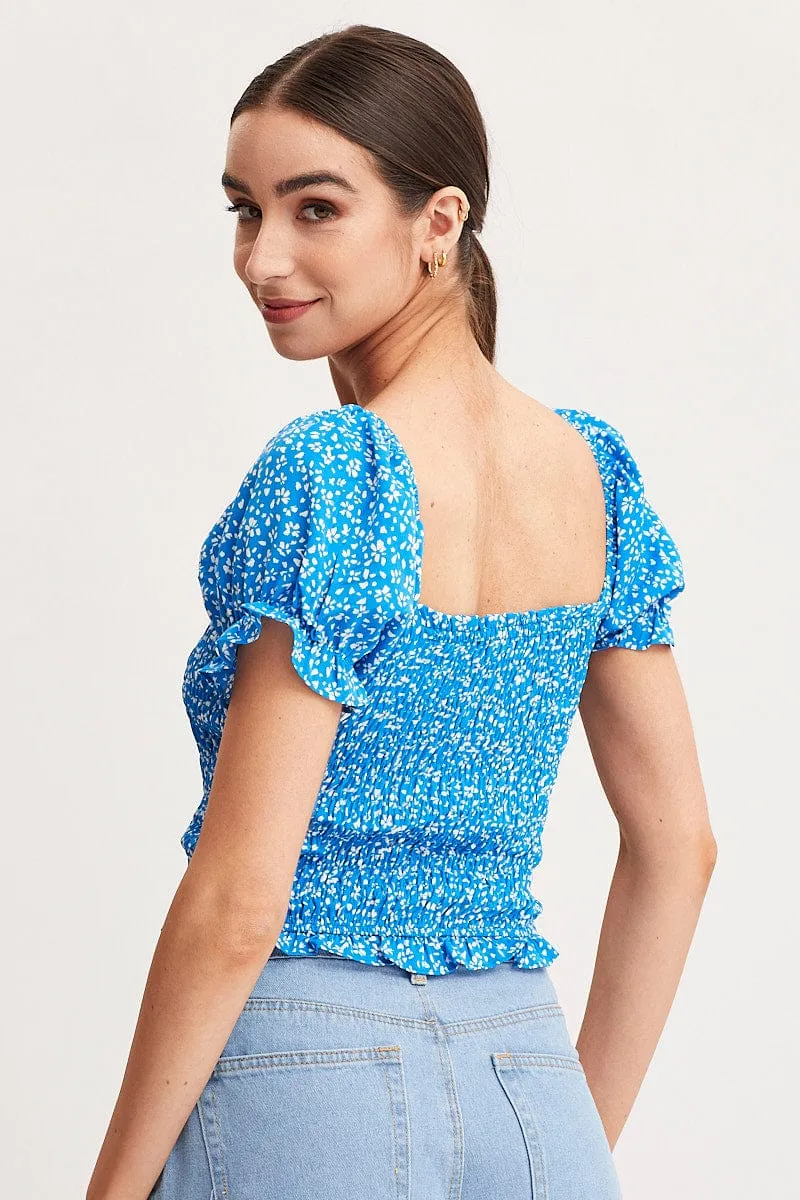 Print Crop Top Short Sleeve sold by Ally Fashion product image thumbnail 5