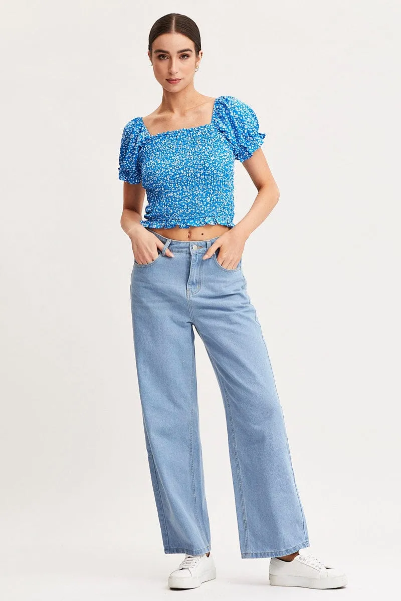 Print Crop Top Short Sleeve sold by Ally Fashion product image thumbnail 2
