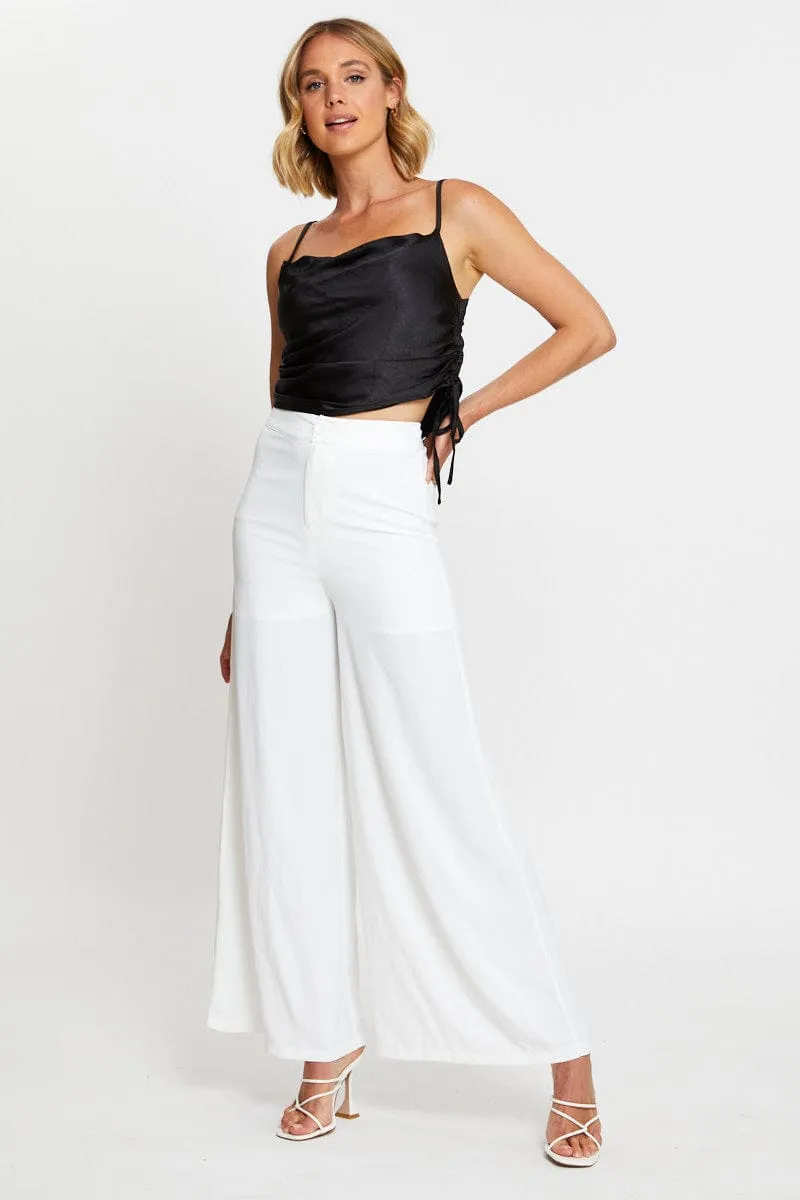 Black Cami Top Sleeveless Cowl Neck sold by Ally Fashion product image thumbnail 2