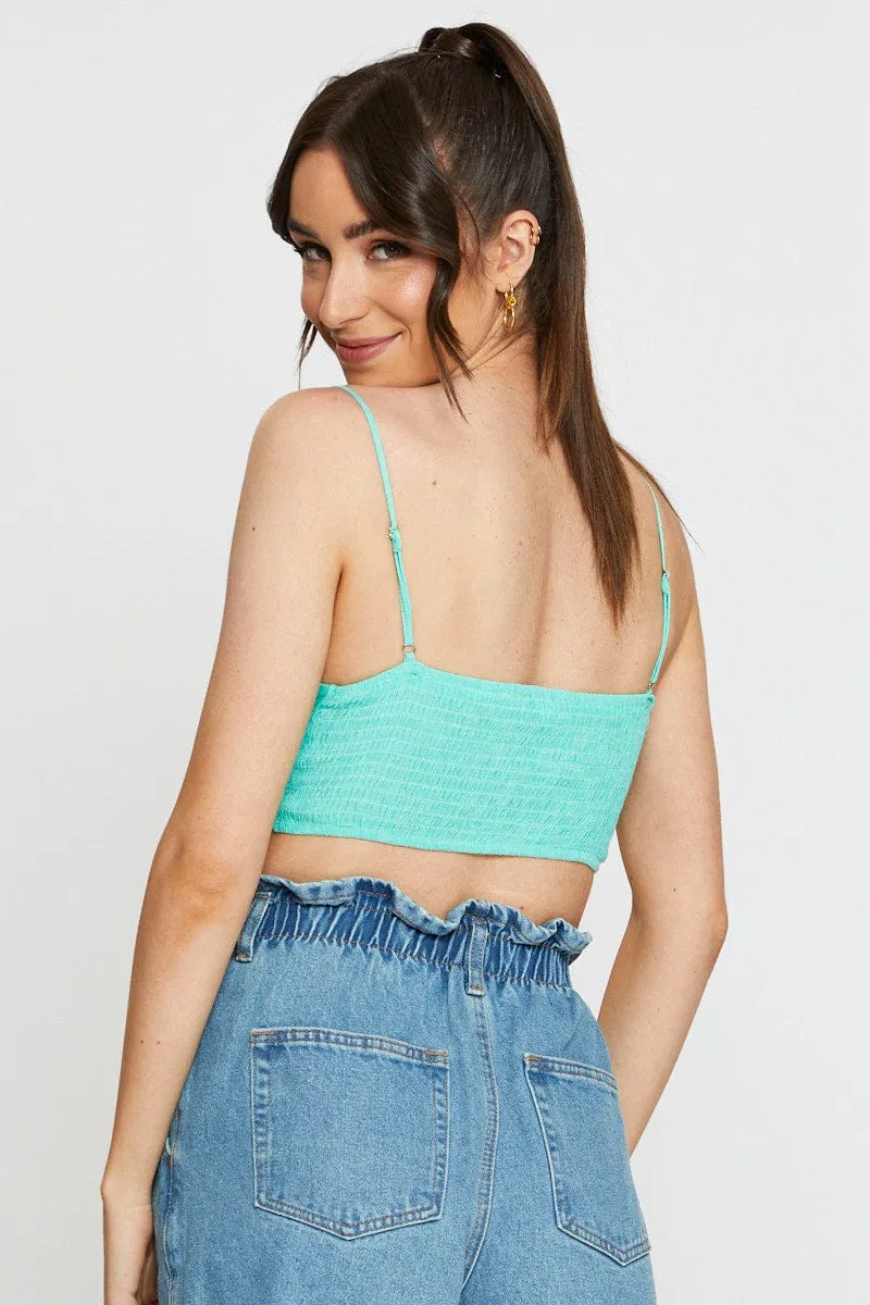 Green Crop Top Sleeveless sold by Ally Fashion product image thumbnail 5