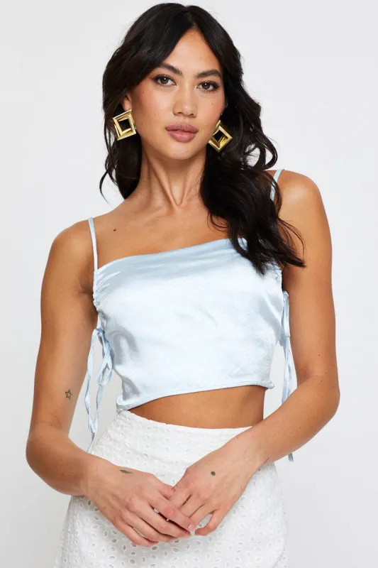 Blue Cami Top Sleeveless sold by Ally Fashion