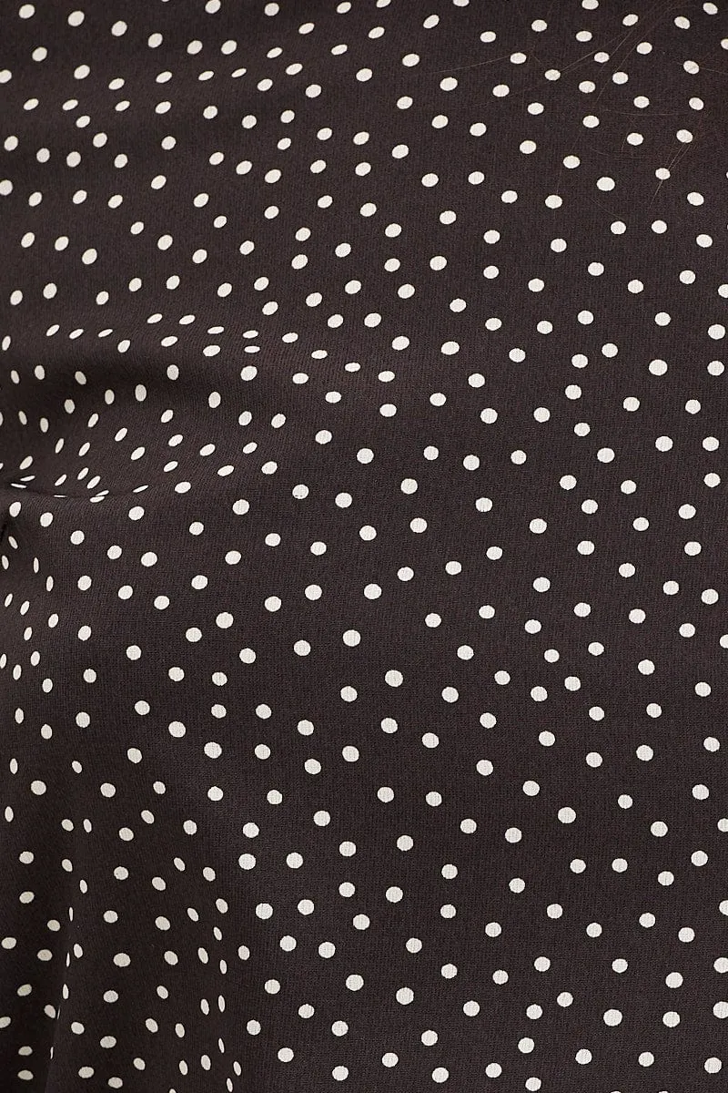 Geo Print Button Up Top Short Sleeve sold by Ally Fashion product image thumbnail 5