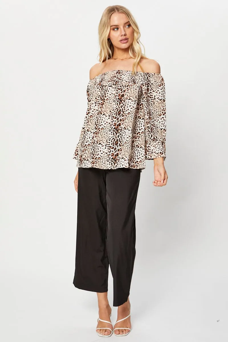 Print Ruffle Sleeve Top sold by Ally Fashion product image thumbnail 3