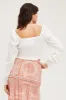 White Crop Top Long Sleeve sold by Ally Fashion