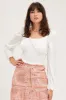 White Crop Top Long Sleeve sold by Ally Fashion