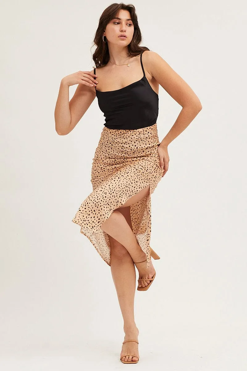 Black Bodysuit Top Sleeveless Cowl Neck Satin sold by Ally Fashion product image thumbnail 3