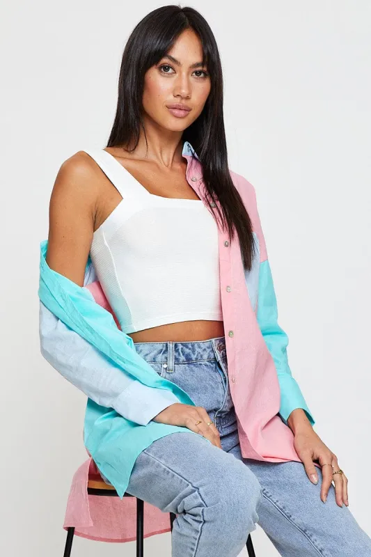 Multi Oversized Shirts Long Sleeve sold by Ally Fashion