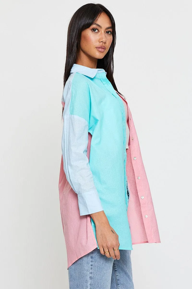 Multi Oversized Shirts Long Sleeve sold by Ally Fashion product image thumbnail 4