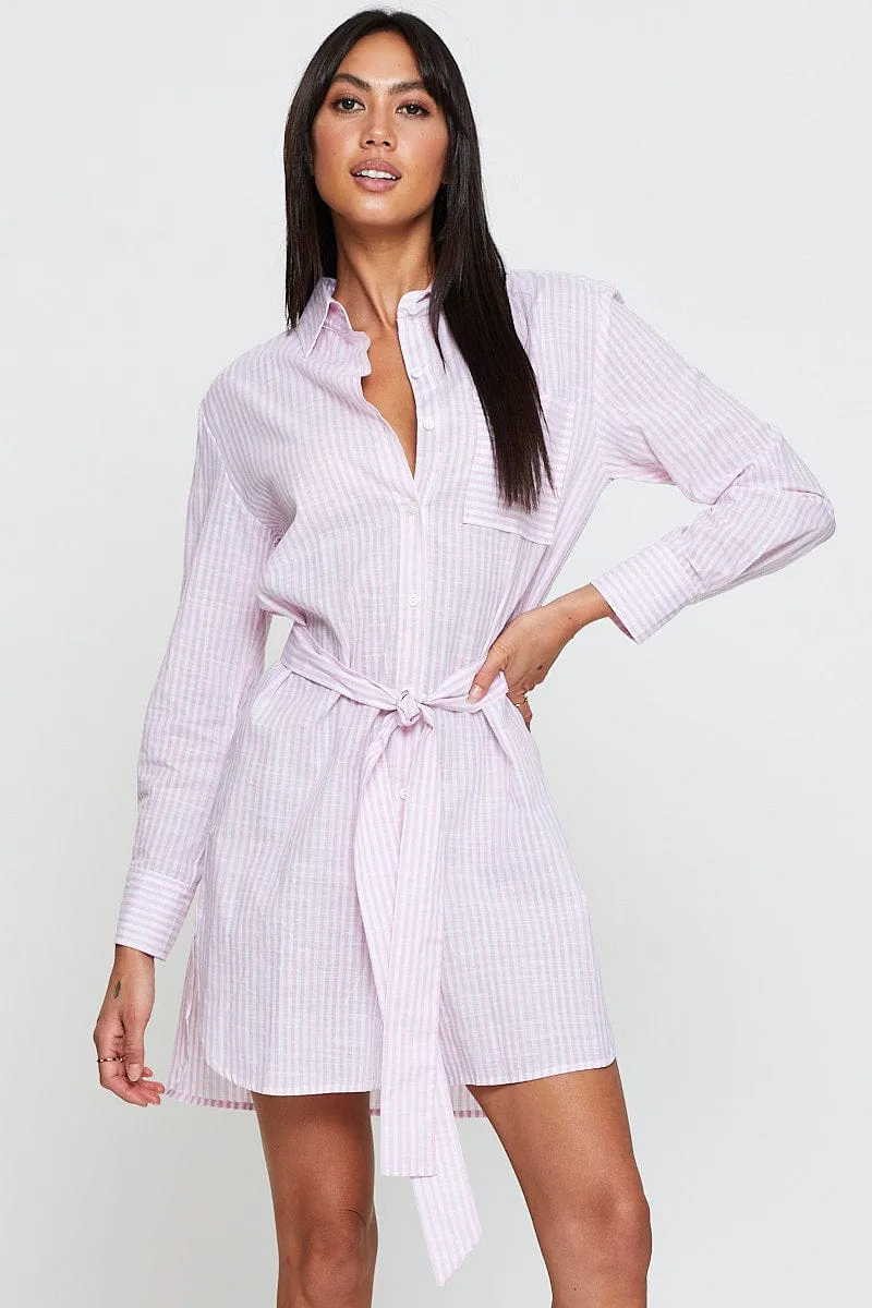 Stripe Oversized Shirts Long Sleeve sold by Ally Fashion product image thumbnail 3