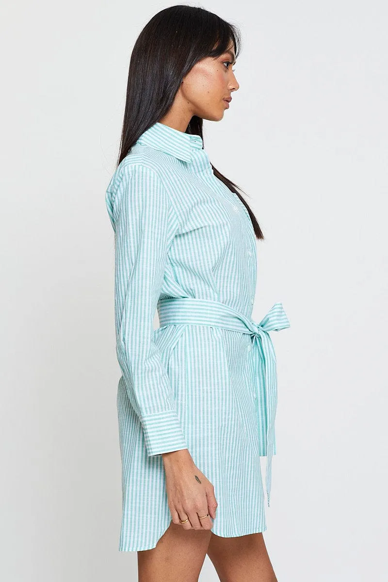 Stripe Oversized Shirts Long Sleeve sold by Ally Fashion product image thumbnail 4