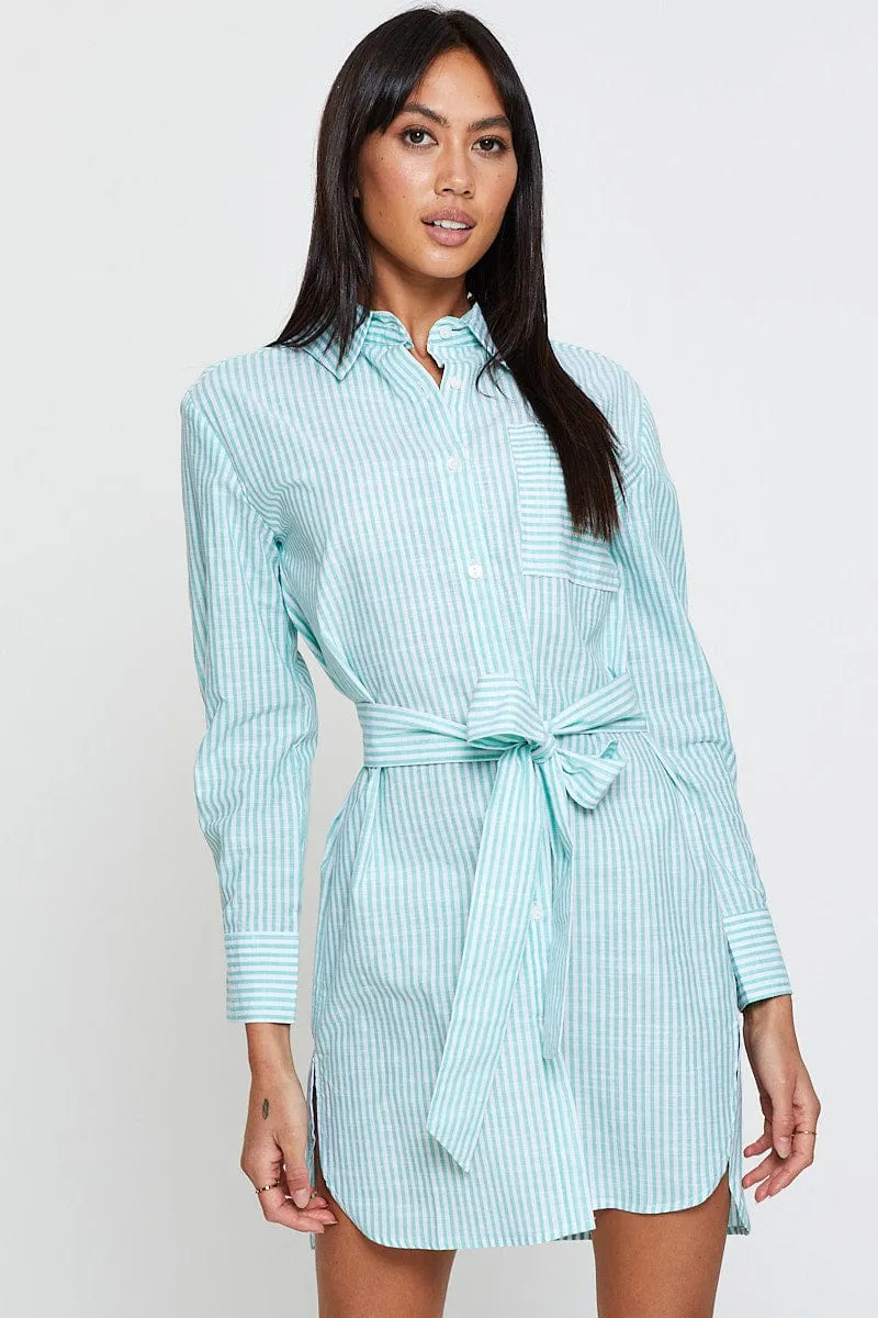 Stripe Oversized Shirts Long Sleeve sold by Ally Fashion product image thumbnail 3