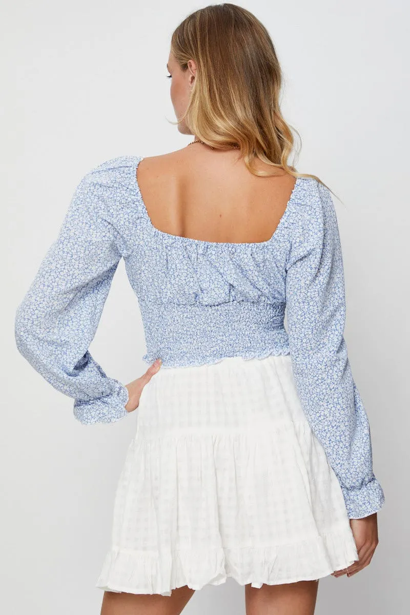 Print Crop Top Long Sleeve sold by Ally Fashion product image thumbnail 5