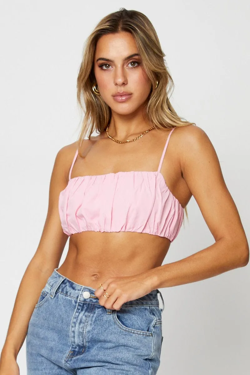 Pink Bralette Top Sleeveless sold by Ally Fashion product image thumbnail 3
