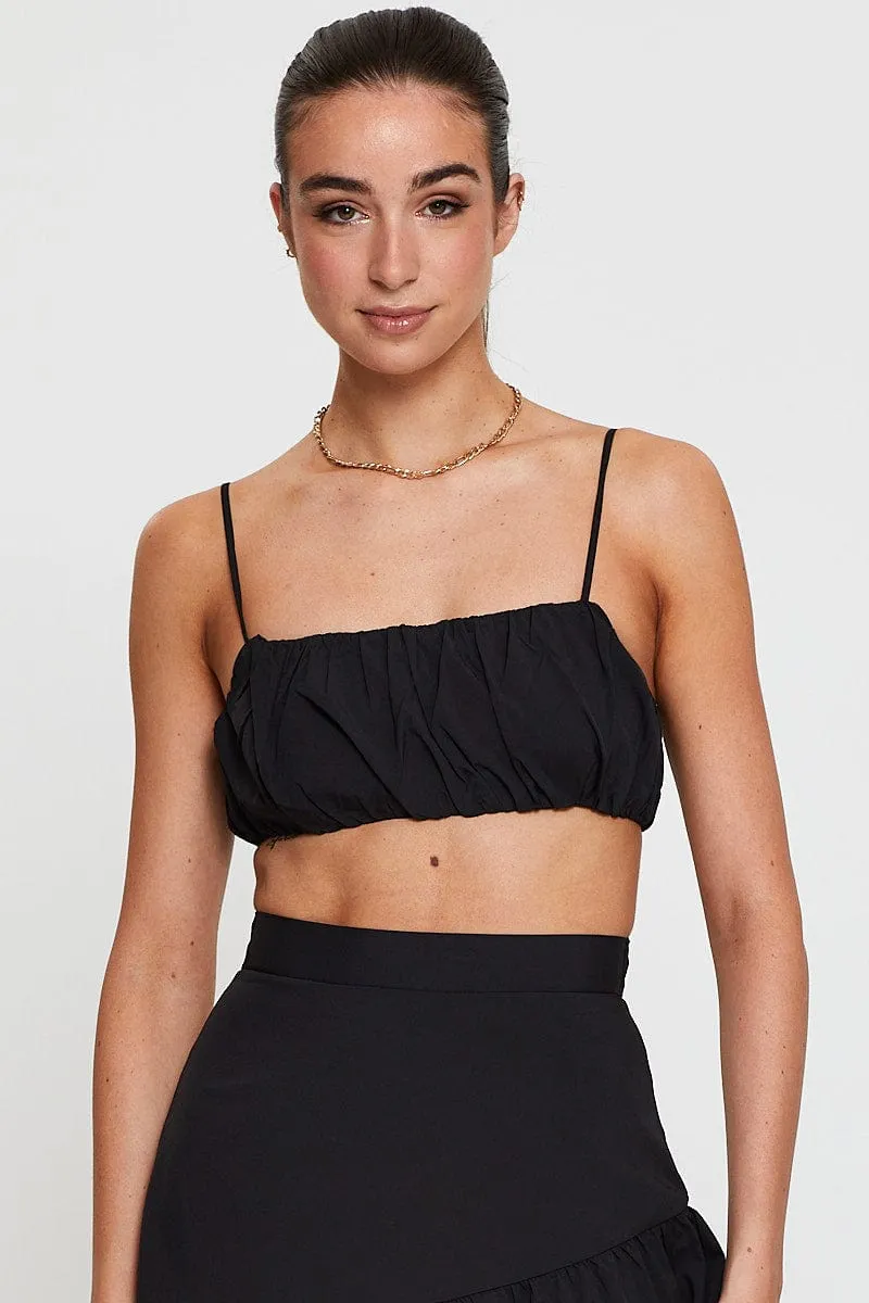 Black Bralette Top Sleeveless sold by Ally Fashion